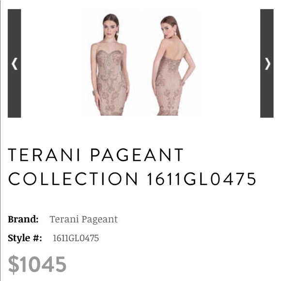 Terani Couture Pageant Gown 1611GL0475 - Picture 2 of 7
